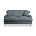 Bampton 2 Seater Sofa Granite Oak Feet from Roseland Furniture