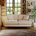 Bampton 2 Seater Sofa Cream from Roseland Furniture