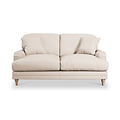 Bampton 2 Seater Sofa Cream Oak Feet from Roseland Furniture