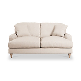 Bampton 2 Seater Sofa Cream Oak Feet from Roseland Furniture