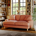 Bampton 2 Seater Sofa Salmon Oak Feet from Roseland Furniture