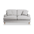 Bampton 2 Seater Sofa Silver Oak Feet from Roseland Furniture
