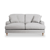 Bampton 2 Seater Sofa Silver Oak Feet from Roseland Furniture