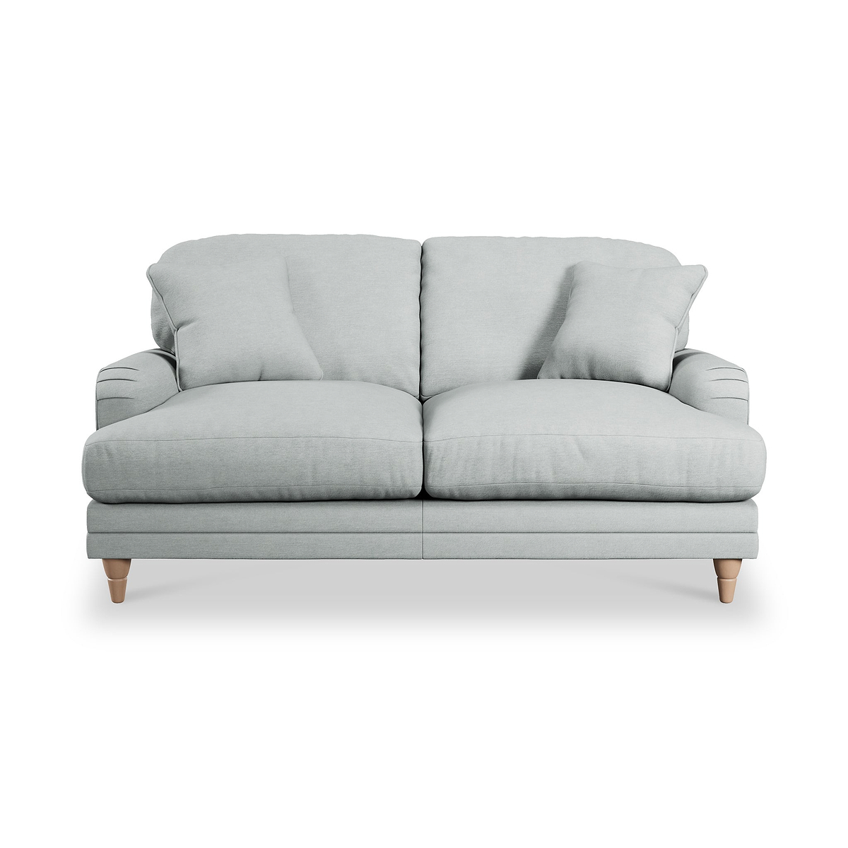 Bampton 2 Seater Sofa Sky Oak Feet from Roseland Furniture