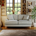 Bampton 2 Seater Sofa Sky Oak Feet from Roseland Furniture