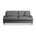 Bampton 3 Seater Sofa Charcoal Oak Feet from Roseland Furniture