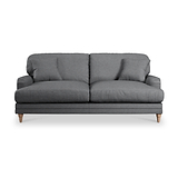 Bampton 3 Seater Sofa Charcoal Oak Feet from Roseland Furniture