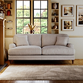 Bampton 3 Seater Sofa Silver from Roseland Furniture