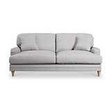 Bampton 3 Seater Sofa Silver Oak Feet from Roseland Furniture