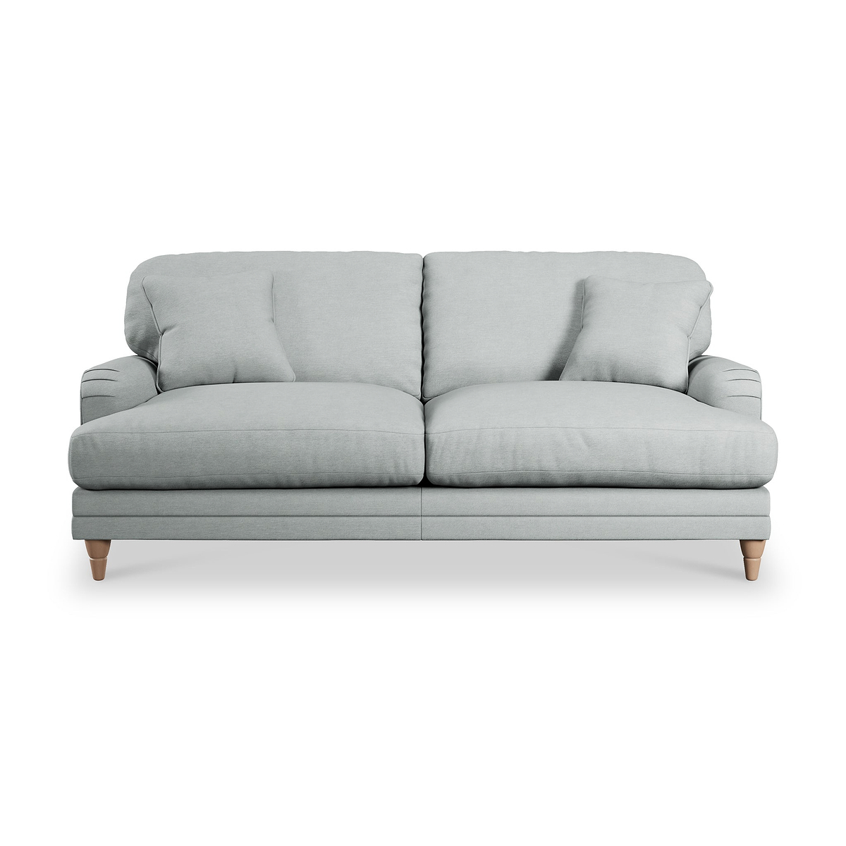 Bampton 3 Seater Sofa Sky Oak Feet from Roseland Furniture