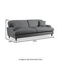 Bampton 4 Seater Sofa Charcoal from Roseland Furniture