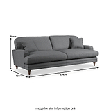 Bampton 4 Seater Sofa Charcoal from Roseland Furniture