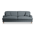 Bampton 4 Seater Sofa Granite Oak Feet from Roseland Furniture