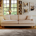Bampton 4 Seater Sofa Cream from Roseland Furniture