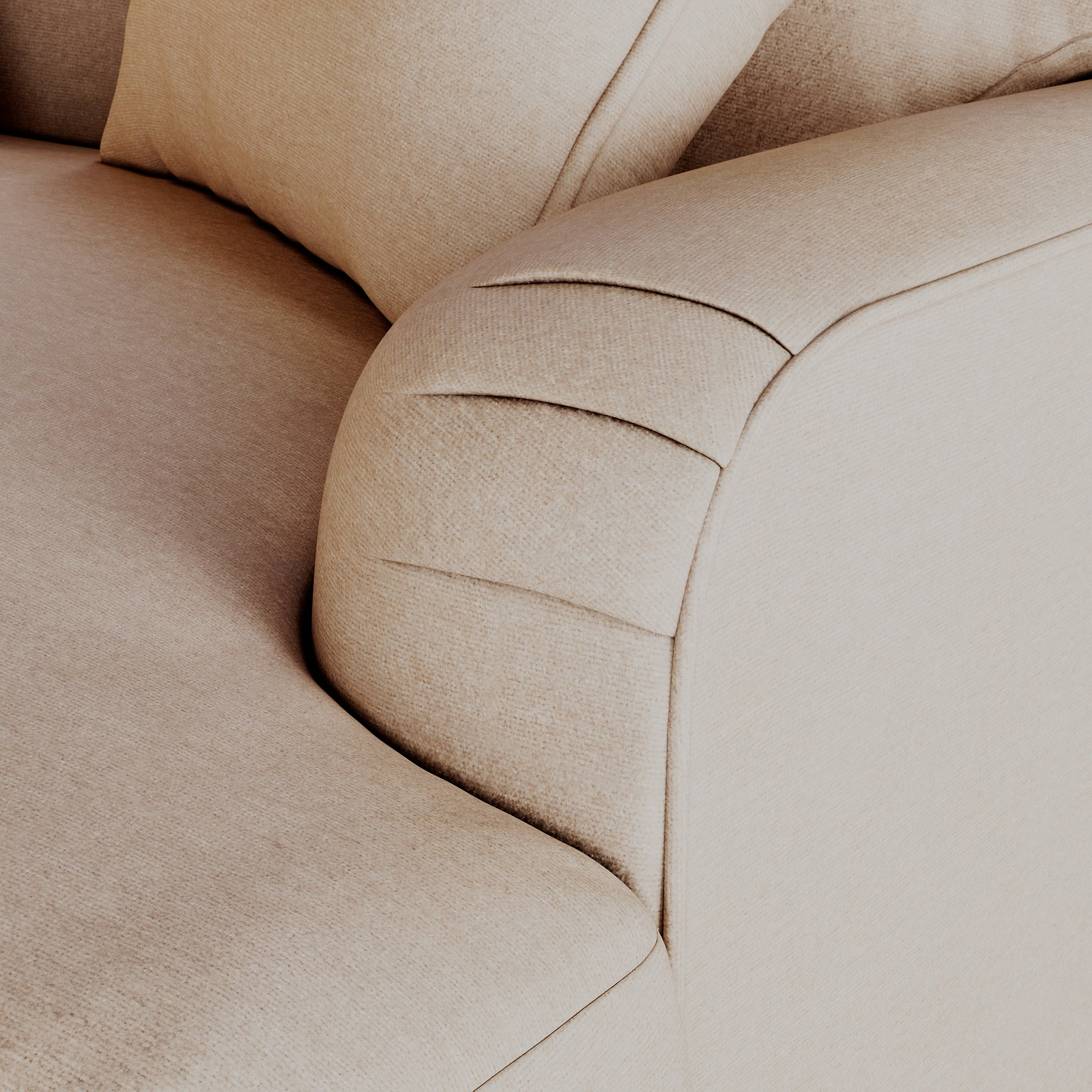 Bampton 4 Seater Sofa Cream from Roseland Furniture