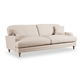 Bampton 4 Seater Sofa Cream Oak Feet from Roseland Furniture