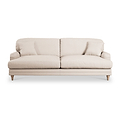 Bampton 4 Seater Sofa Cream Oak Feet from Roseland Furniture