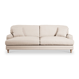 Bampton 4 Seater Sofa Cream Oak Feet from Roseland Furniture
