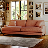 Bampton 4 Seater Sofa Salmon from Roseland Furniture