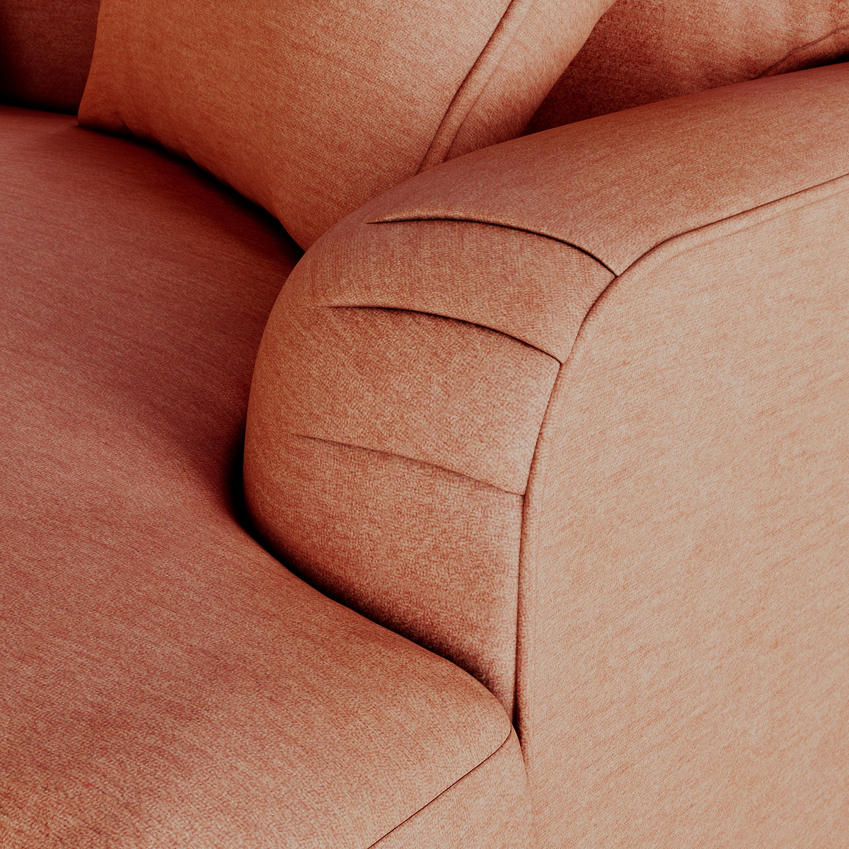 Bampton 4 Seater Sofa Salmon from Roseland Furniture