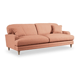 Bampton 4 Seater Sofa Salmon Oak Feet from Roseland Furniture