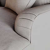 Bampton 4 Seater Sofa Silver from Roseland Furniture