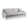 Bampton 4 Seater Sofa Silver Oak Feet from Roseland Furniture