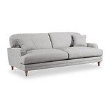 Bampton 4 Seater Sofa Silver Oak Feet from Roseland Furniture