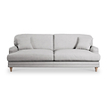 Bampton 4 Seater Sofa Silver Oak Feet from Roseland Furniture