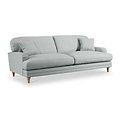 Bampton 4 Seater Sofa Sky Oak Feet from Roseland Furniture