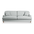 Bampton 4 Seater Sofa Sky Oak Feet from Roseland Furniture