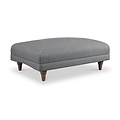 Bampton Banquette Footstool Charcoal Beech Feet from Roseland Furniture