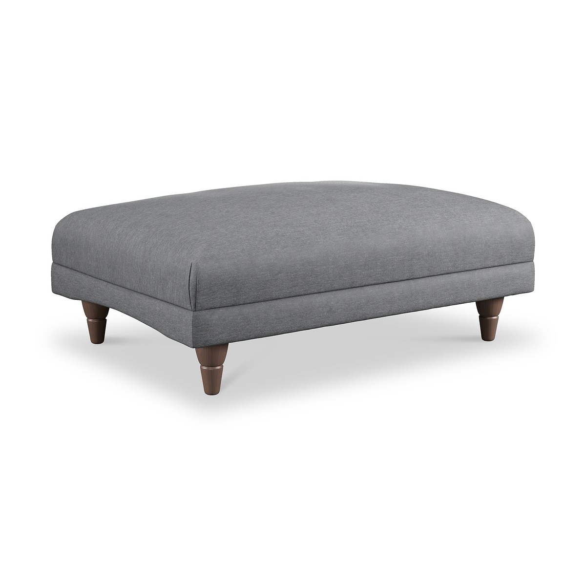 Bampton Banquette Footstool Charcoal Beech Feet from Roseland Furniture