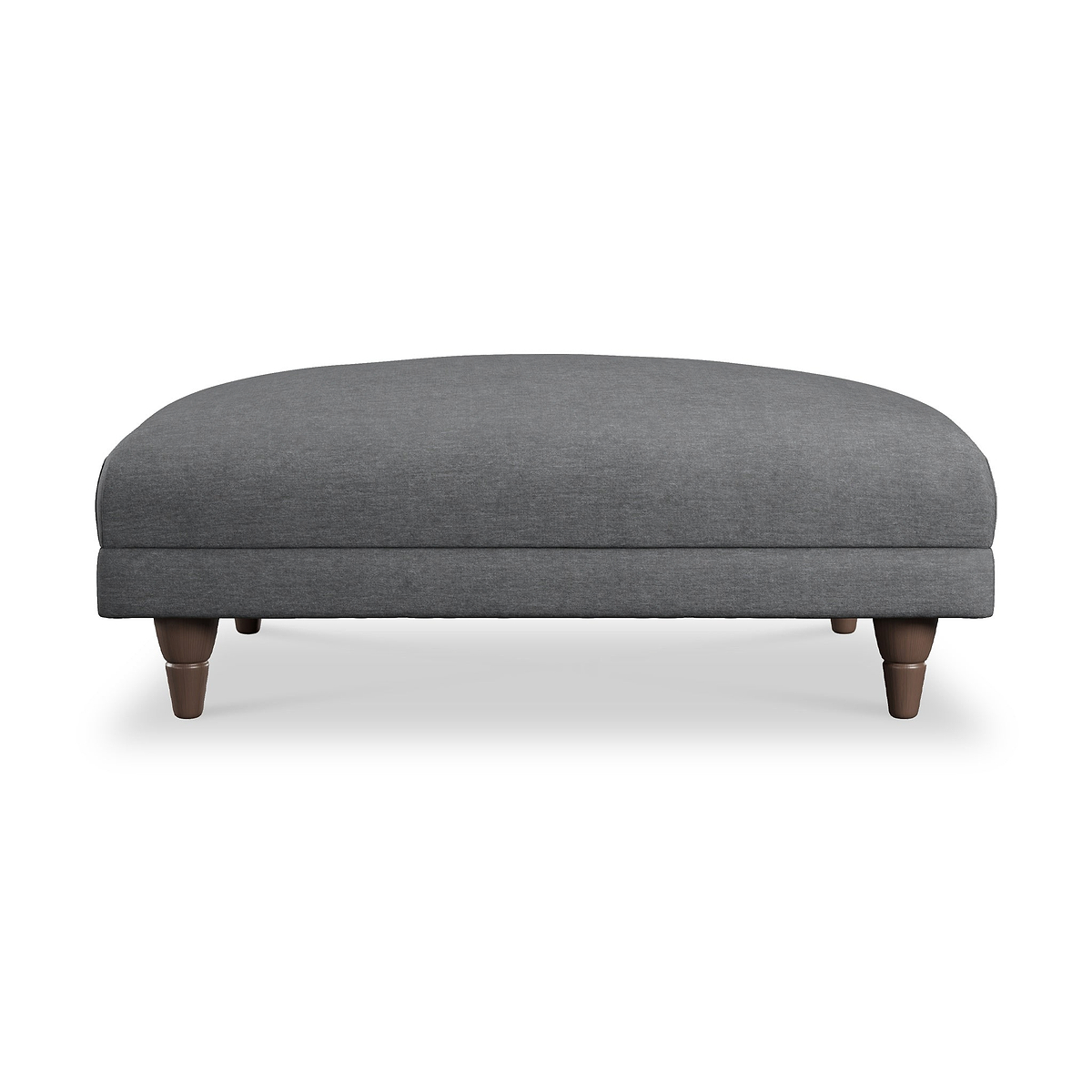 Bampton Banquette Footstool Charcoal Beech Feet from Roseland Furniture