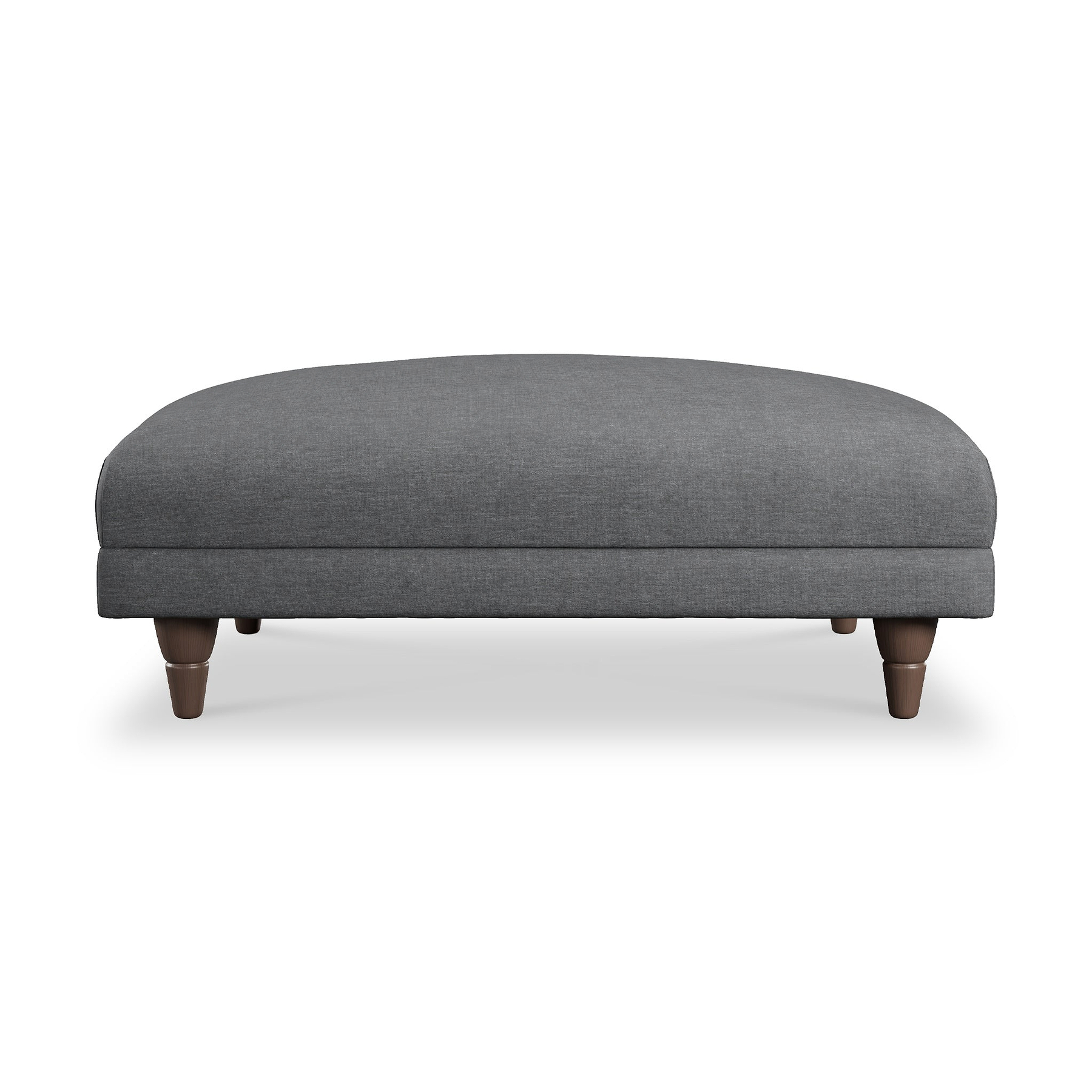 Bampton Banquette Footstool Charcoal Beech Feet from Roseland Furniture