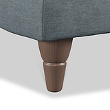 Bampton Banquette Footstool Granite Beech Feet from Roseland Furniture