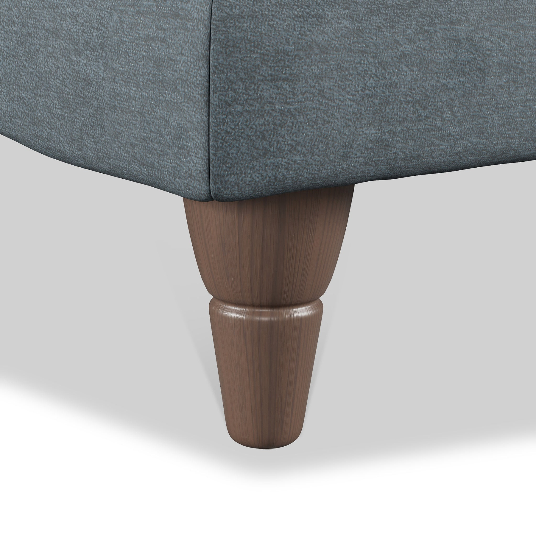 Bampton Banquette Footstool Granite Beech Feet from Roseland Furniture