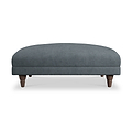Bampton Banquette Footstool Granite Beech Feet from Roseland Furniture