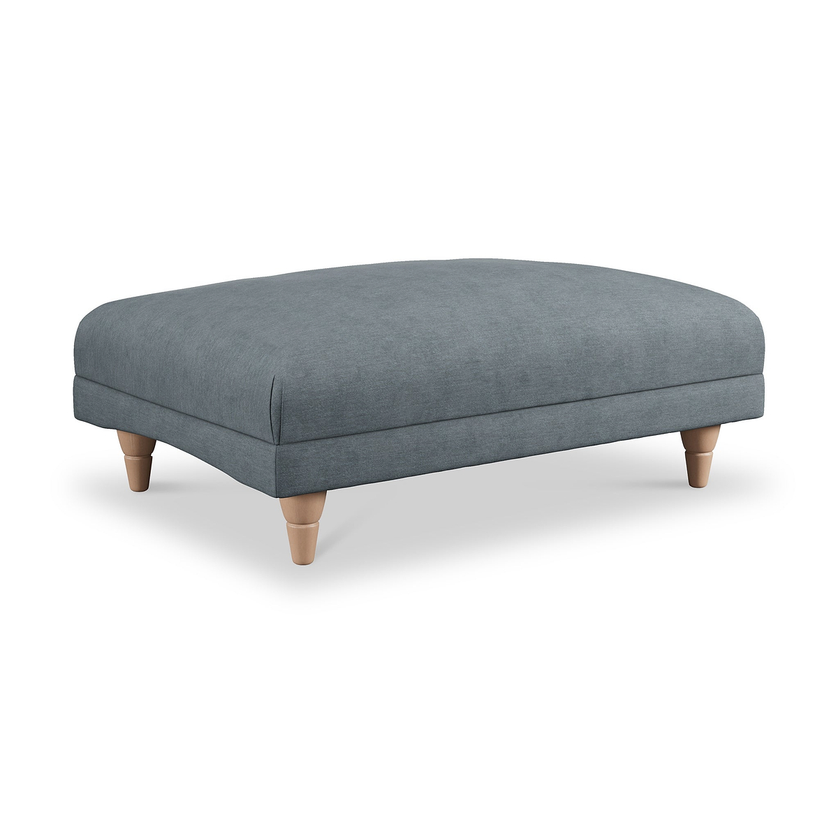 Bampton Banquette Footstool Granite Oak Feet from Roseland Furniture