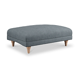 Bampton Banquette Footstool Granite Oak Feet from Roseland Furniture