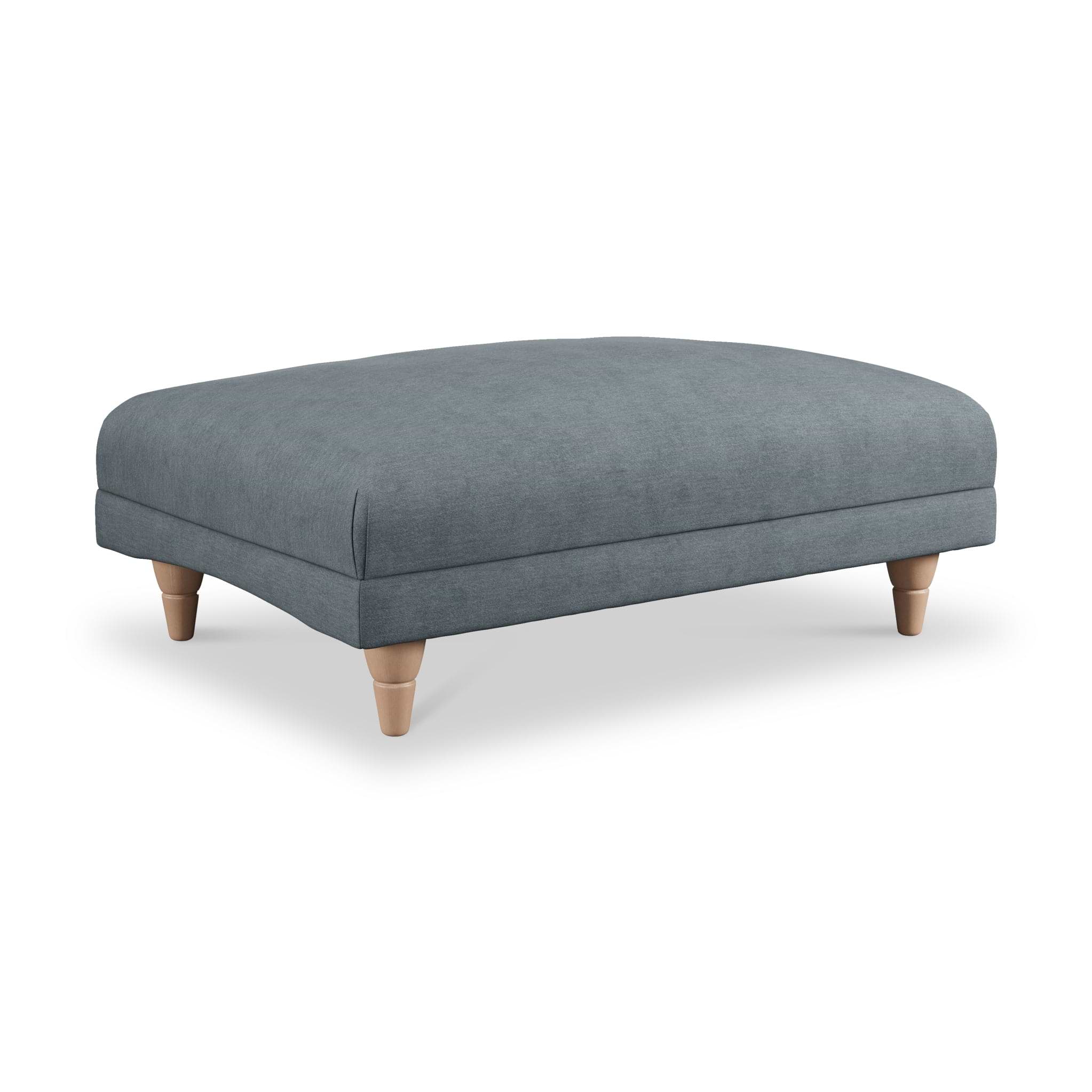 Bampton Banquette Footstool Granite Oak Feet from Roseland Furniture