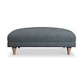 Bampton Banquette Footstool Granite Oak Feet from Roseland Furniture