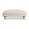 Bampton Banquette Footstool Cream Oak Feet from Roseland Furniture