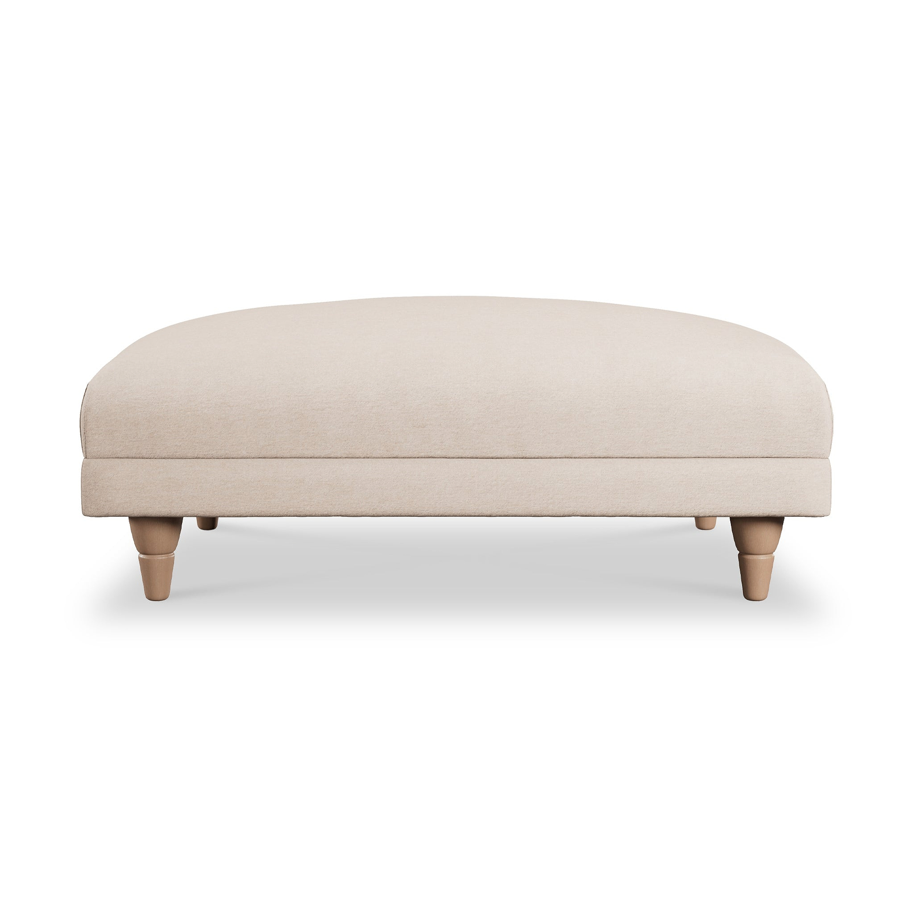 Bampton Banquette Footstool Cream Oak Feet from Roseland Furniture