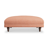 Bampton Banquette Footstool Salmon Beech Feet from Roseland Furniture