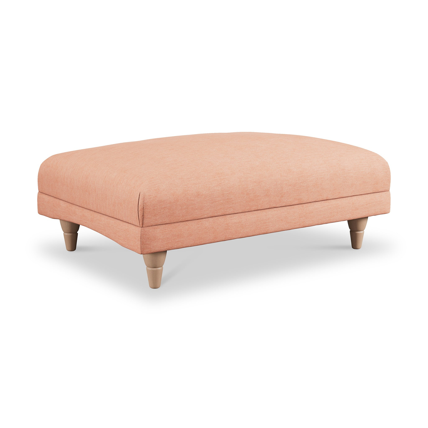 Bampton Banquette Footstool Salmon Oak Feet from Roseland Furniture
