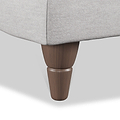Bampton Banquette Footstool Silver Beech Feet from Roseland Furniture