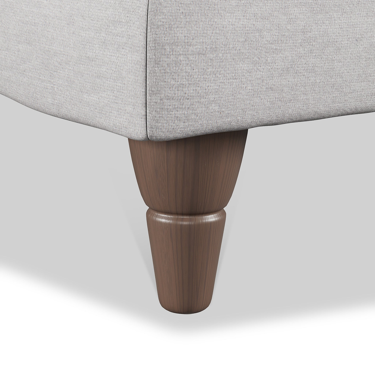 Bampton Banquette Footstool Silver Beech Feet from Roseland Furniture