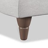 Bampton Banquette Footstool Silver Beech Feet from Roseland Furniture