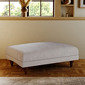 Bampton Banquette Footstool Silver Beech Feet from Roseland Furniture
